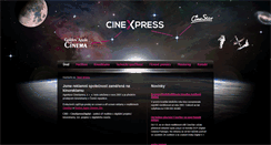 Desktop Screenshot of cinexpress.cz